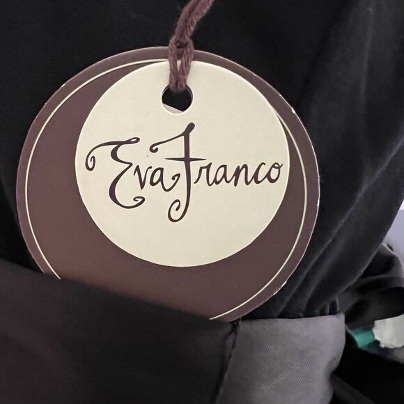 NEW Eva Franco Size 8 Halter Empire Maxi Gown Keyhole Back Goth Vamp - Picture 8 of 10